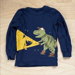 Carter's Navy Blue T-Rex Adventure Long Sleeve Tee